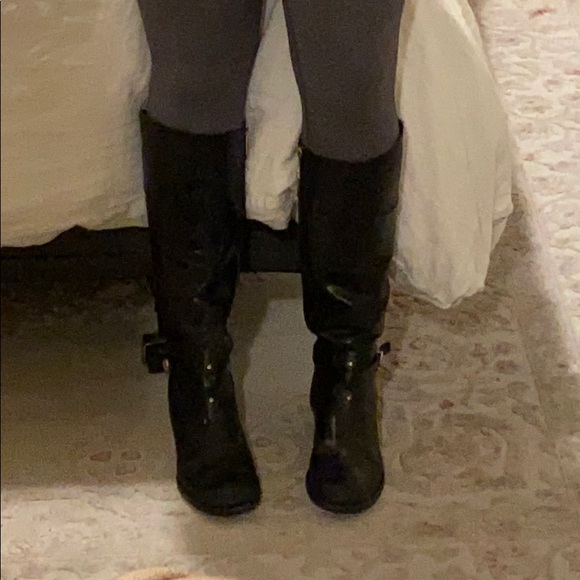 COPY - Tory Burch knee high black leather riding boots - Picture 9 of 11